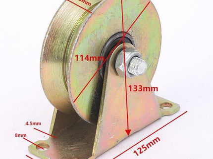 Heavy Duty Steel V-Roller (with Bearing)