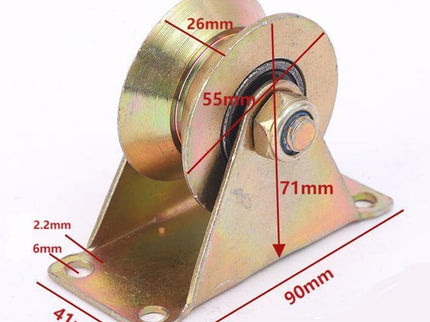 Heavy Duty Steel V-Roller (with Bearing)