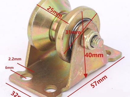 Heavy Duty Steel V-Roller (with Bearing)