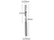 3.17 x 22 x 45 x 3.17mm Shank