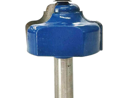 McJING Tools Ogee with Stepped Cove Bit for woodworking, showing the cutting edge and detailed design of the router bit.