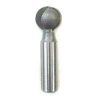Close-up of McJING Tools Plunge Ball Bit used for detailed woodworking and carving tasks.