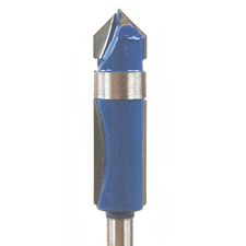 McJING Tools plunging panel bit for woodworking, showing sharp cutting edges and adjustable depth in a close-up image.