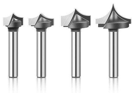 Point Cutting Roundover Bit ( 1/4" Shank )