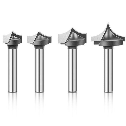 Point Cutting Roundover Bit ( 1/4" Shank )