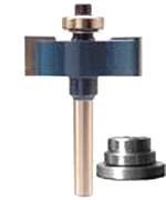 McJING Tools 1/4-inch shank rabbeting kit with multiple router bits for precise rabbeting and woodworking projects