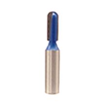 Round nose bit with 1/4-inch shank from McJING Tools, featuring a smooth, rounded cutting edge for woodworking and carving projects.