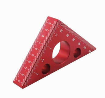 Triangle 45°/ 90° Square Ruler (Alloy)