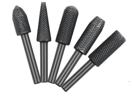 5pc Light Metal Rotary File Burr Set