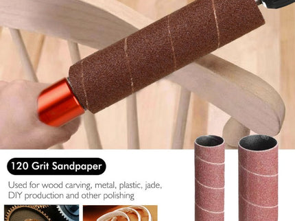 Spindle Sander Adapter with 10Pcs Sandpaper (25 / 38mm)