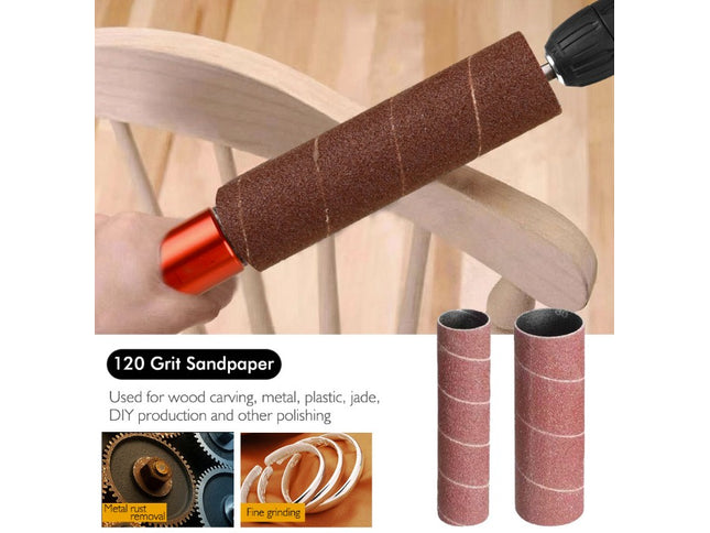 Spindle Sander Adapter with 10Pcs Sandpaper (25 / 38mm)