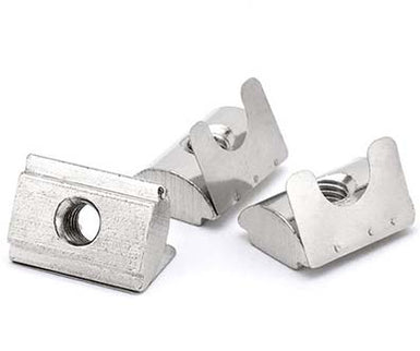 Roll in Sliding T-Nut with Spring / Ball Laoded  for Aluminium Extrusions