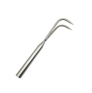 Stainless Steel 2 Prong Soil Cultivator