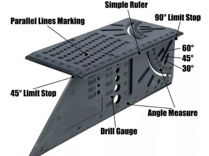 3D Mitre Angle Ruler