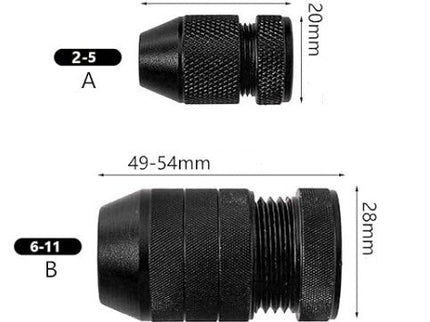 2pc/set Adjustable Drill Stop Set (Alloy Body)