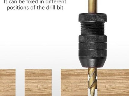 2pc/set Adjustable Drill Stop Set (Alloy Body)