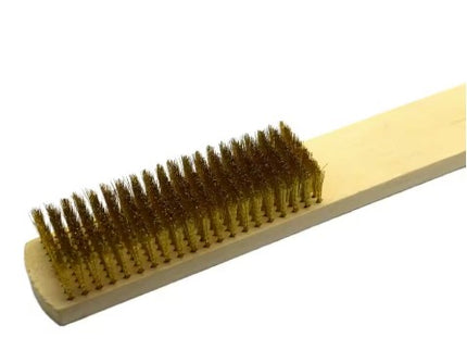 Wood Handle Brass Wire Brush