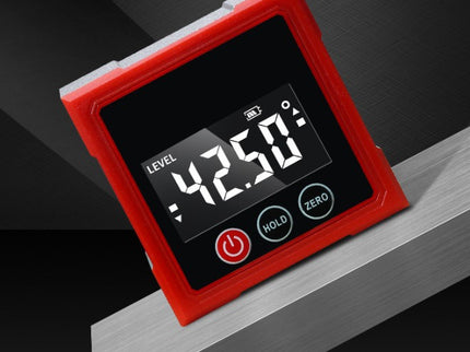 Rechargeable 4-Sided Magnetic Digital Level Angle Box with IR Lasers
