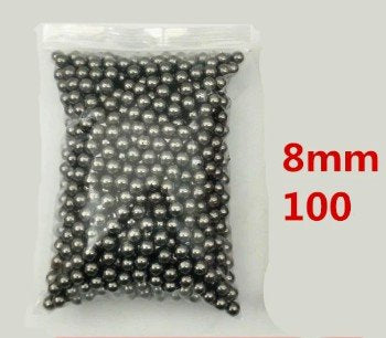 100pcs Slingshot Ammo (8mm Clay/Steel Ball)