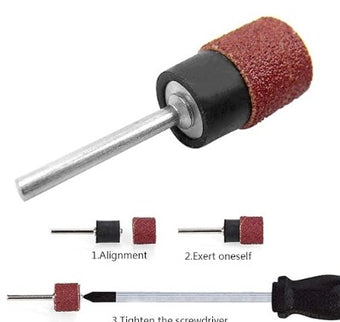 1/4"- 1/2" Rubber Mandrel and Sleeve Drum Sander 3.17mm Shank