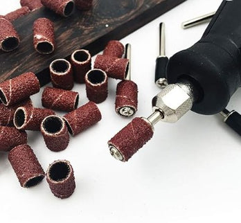 1/4"- 1/2" Rubber Mandrel and Sleeve Drum Sander 3.17mm Shank