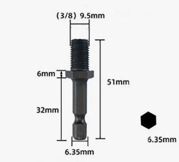 Chuck Adaptor ( Hex / SDS Shank )