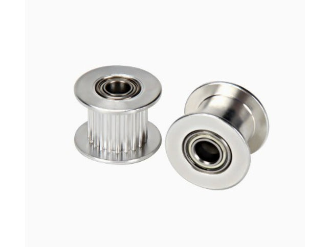 Dual Bearing Aluminum Idler Pulley ( Grooved / Smooth )