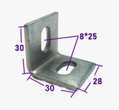Right Angle Bracket (Zinc Plated)