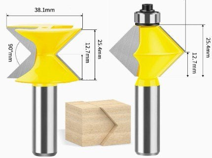V-Notch Tongue And Groove Edge Bit