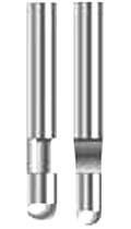 Solid carbide flush and bevel bit by McJING Tools with sharp cutting edges for precise woodworking and routing tasks.