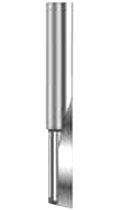 Solid carbide straight flute bit by McJING Tools, featuring a single flute design, shown in a close-up view.