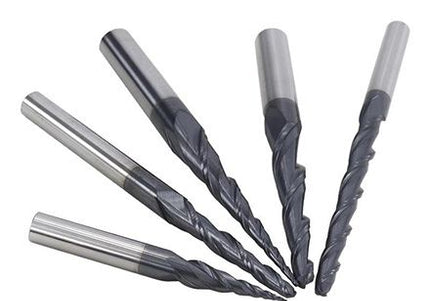 Solid Carbide Taper Upcut Spiral Bit ( Ball-End )