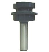 McJING Tools tongue and groove bit with wedge for woodworking, showing the bit's design and cutting edges.