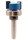 McJING Tools top mounted bearing flush trim bit with 1/2-inch shank for precise woodworking edge trimming.
