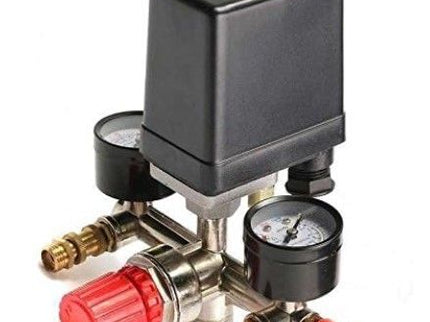 90-120PSI Air Compressor Pressure Switch Control Valve Manifold Gauges Regulator (NIFA)