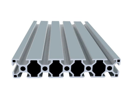 Aluminium extrusion 30x150mm with 8mm groove from McJING Tools, 1000mm length, showing the sleek metallic profile with groove detail.