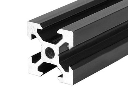 Aluminium Extrusion 20x20 V-Slot Black - 1000mm