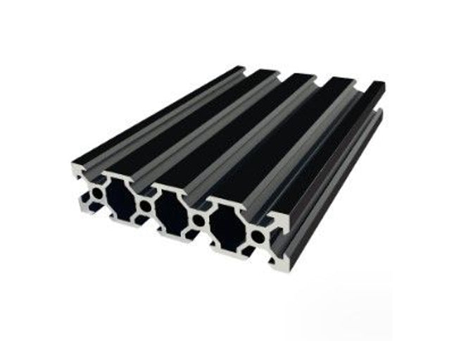 Aluminium Extrusion 20x80 V-Slot Black - 1000mm