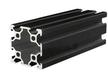 Aluminium Extrusion 40x40 V-Slot Black - 1000mm