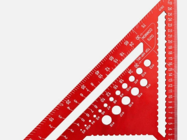 Aluminium Rafter Square with Hole Sizer