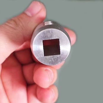 Aluminum Handle 10x10mm Square Hole with Two Grab Screw,