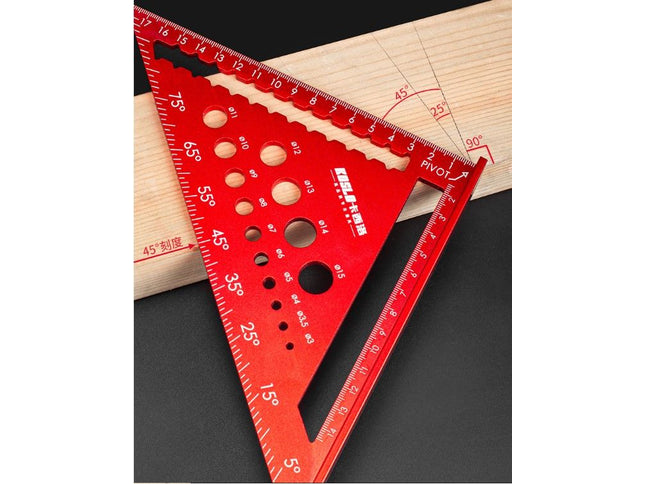 Aluminium Rafter Square with Hole Sizer