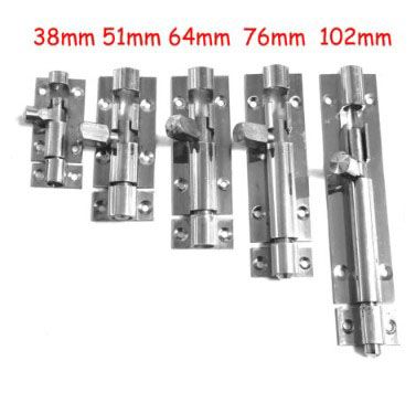 Barrel Bolt (Solid Brass, Chrome Plated)