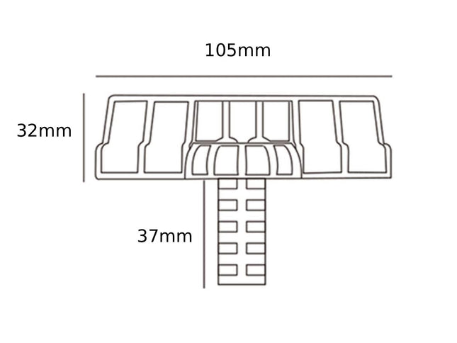 Low Profile Bench Dog With Wide Jaw