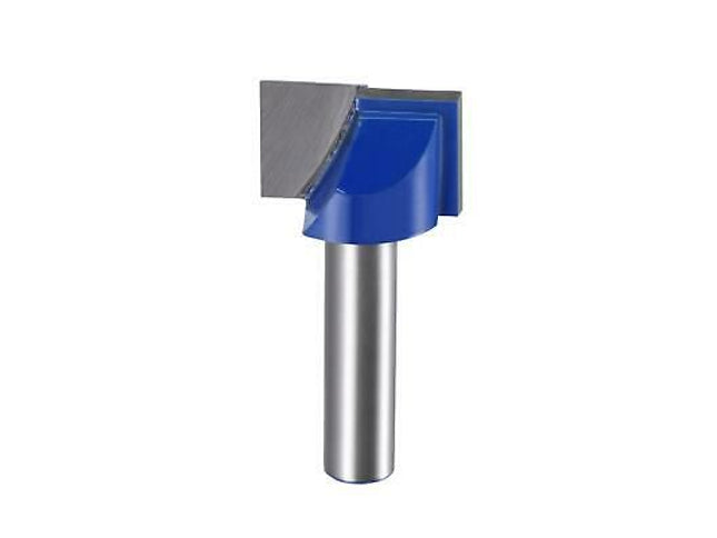 McJING Tools 1/4" shank bottom cleaning router bit for precise woodworking and surface finishing.