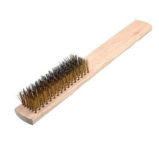 Wood Handle Brass Wire Brush
