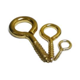Screw Eyes (Brass Plated)