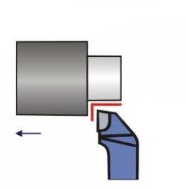 Brazed Tip Offset Out & Face Turning Bit (Right)