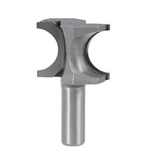 McJING Tools bull nose bit with 1/4-inch shank, featuring a rounded cutting edge for smooth routing and shaping wood surfaces.