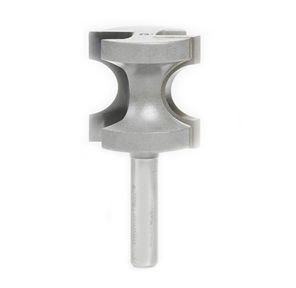 McJING Tools bull nose bit with 1/4-inch shank, showing the rounded cutting edge used for shaping and smoothing woodworking projects.